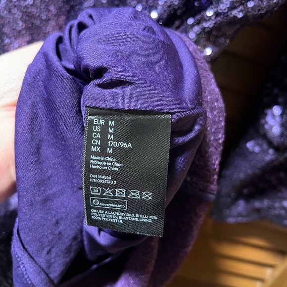 H&M Purple Sequin Dress - Picture 4 of 5